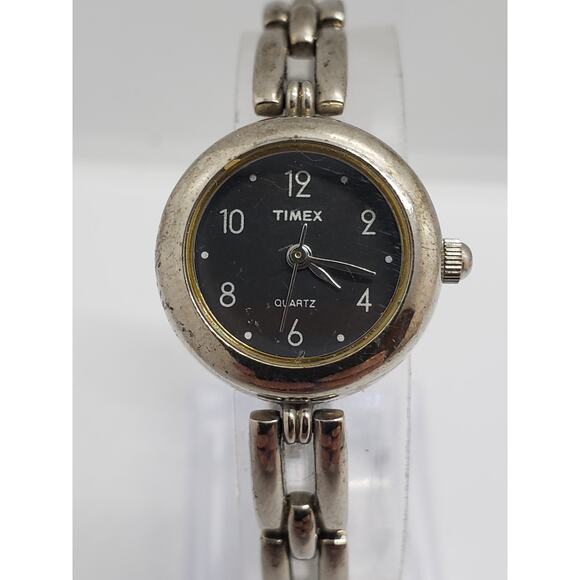 Women\'s Timex. Small black face. Bracelet style band. main image 7